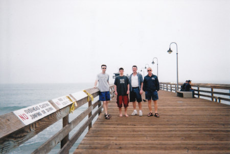 On the pier in San Diego