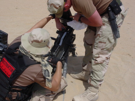 me teaching on MK19 Automatic grenade launcher
