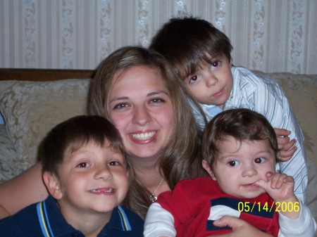 Our daughter Lisa with her boys,