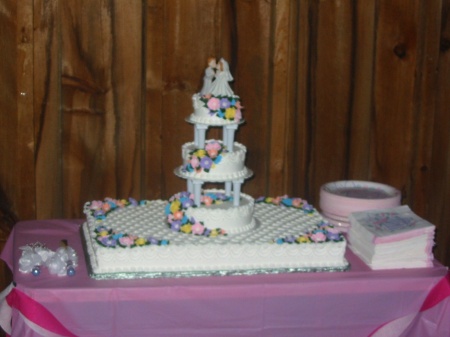 our wedding cake we designed