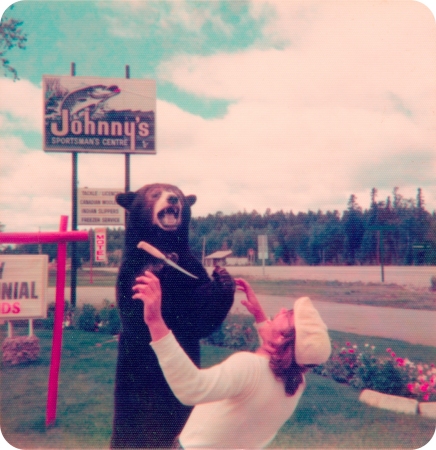 Bear Attack - Canada trip, 1976