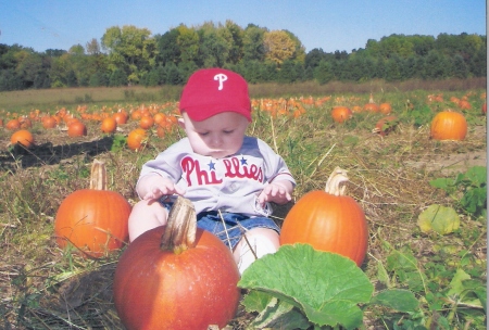 Little Jackie in the Pumpkin Patch (Oct. '07)