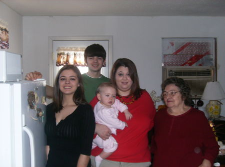 my kids and their grandma sister and neice