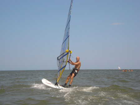 Windsurfing St. Simons Island, GA - July 4 '08