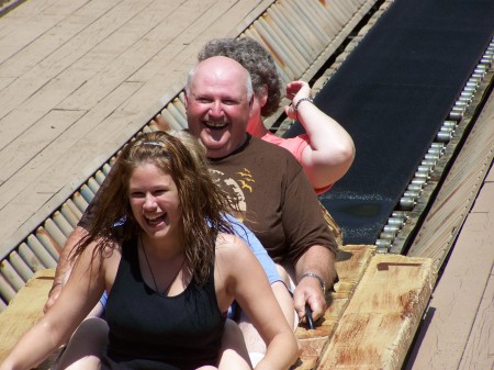 My mom and Dad in Dollywood.