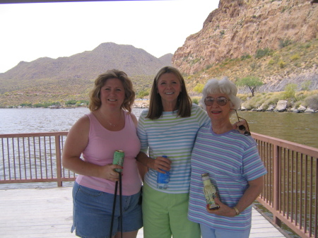 Jill, Kerri, and Grandma Ann