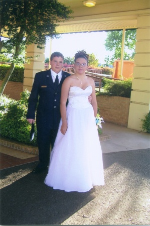 TIM & ASHLEY AT THE MILITARY BALL