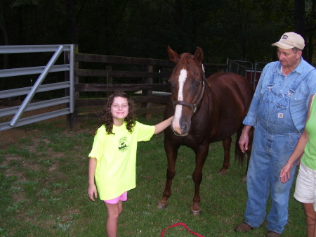 Olivia with her horse