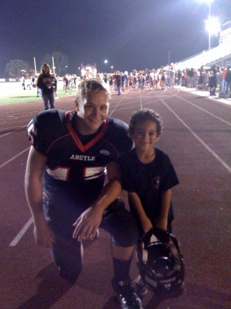 My son and a little fan after the HC game