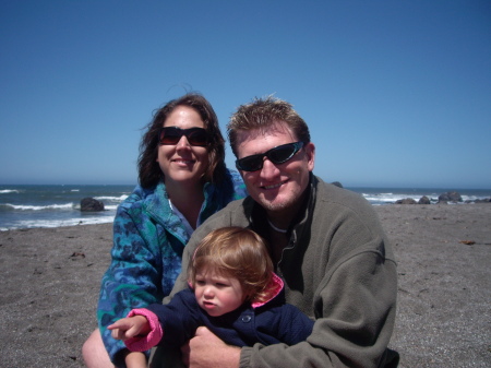 The Evoy Family at the beach