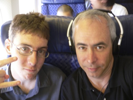 Brian and Kevin on Way to Nagoya, Japan