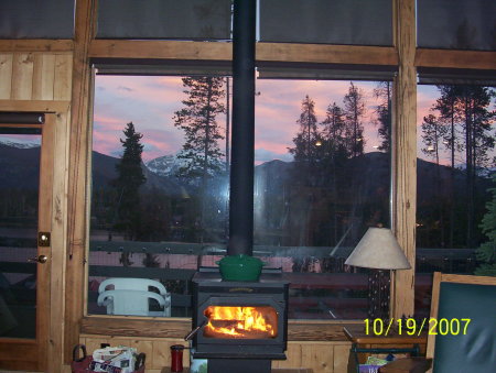 Sunset at the cabin