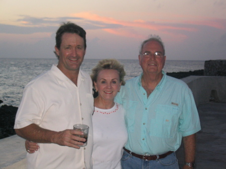 Tommy, Mom & Henry in Cayman