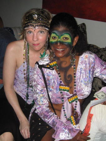 Me & Seary Mardi Gras party Feb 07