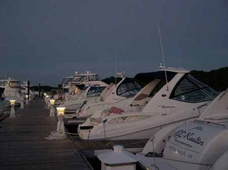 Waterfront Neighbors lined up to have fun