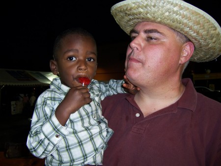 Bob and Micah Halloween 2007 Okinawa