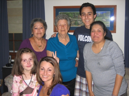 skylar, me, elena, grandma, joey and vanessa