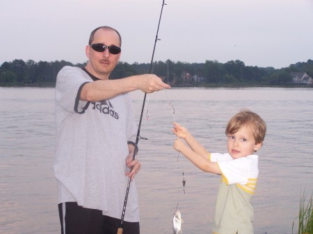 My son Sam & his son, Scotty (4 yrs old) 2008