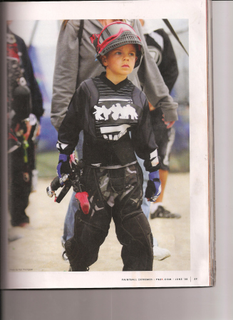 Tyler at paintball tournament
