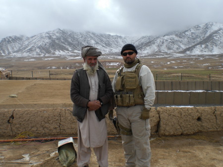 Me and a village elder, near Pakistan.