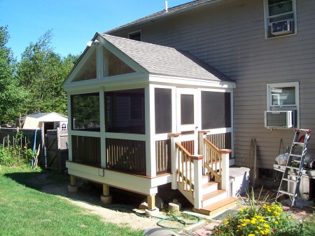 3 Season Porch w/ Mahogeny floor 8/08