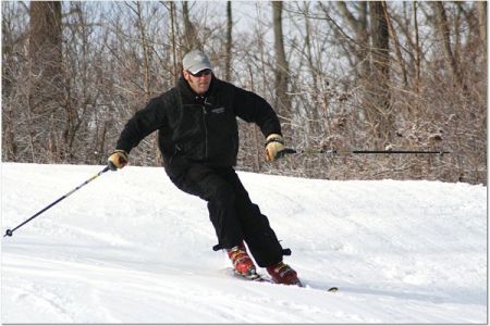 Me skiing at HV