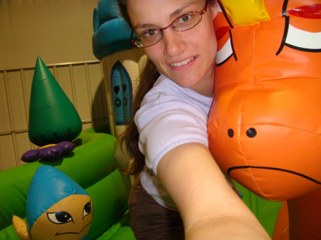 Me with a big inflatable dragon!