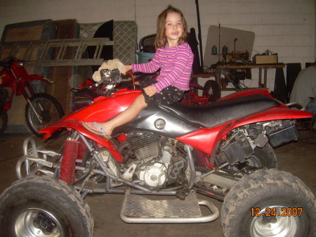 Brooke and Daddy's 4 wheeler