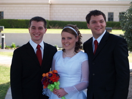My 3 kids at my daughters wedding