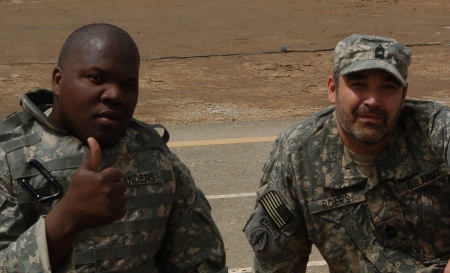 Sanders and I in Iraq 2007.
