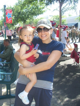 Aubree and Me at 4th of July Parade