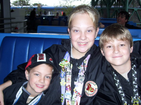 Our kids and nephew at Disney world