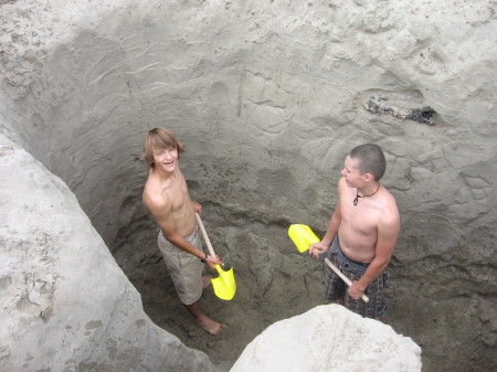 2008 in seaside, my Son + his friends