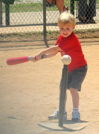 Ethan playing "Blast Ball"