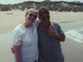 mom and dad on the beach 2004