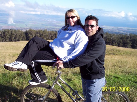 Bike ride down the volcano