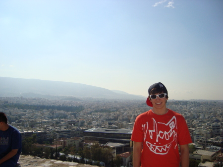 Our son, Taylor, in Athens Greece - 9/08