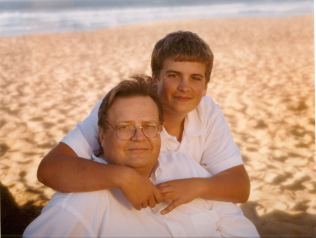 Mark Stoye and my son Adam, 2007
