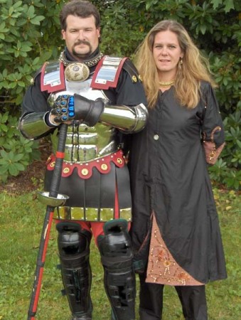 myself and wife at a combat event