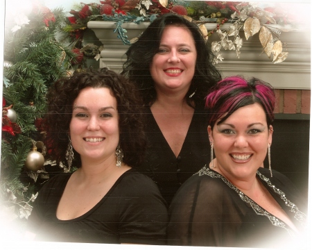 ma and girls christmas