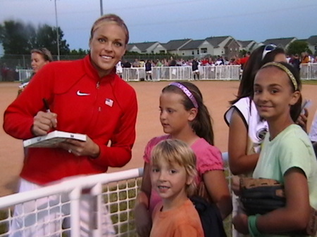 Brooke and Clay with Jennie Finch