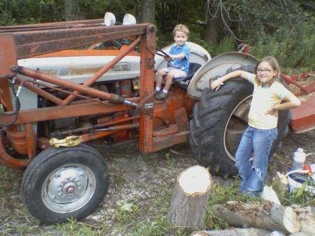 Mira and Aidan on the Ford