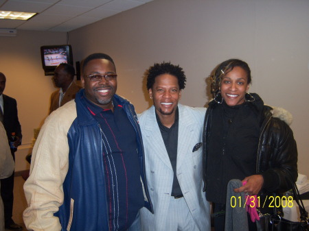 Stephen, D L Hughley and (wife) Terri