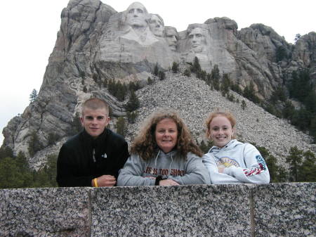 Me and the kids at MT Rushmore