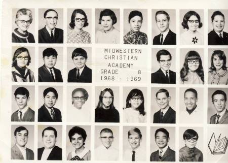 MCA  GRADE 8  MRS. CLEMENTS  1968-69