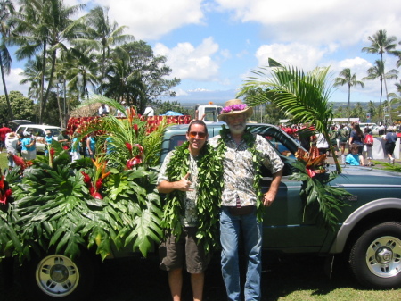 My truck decorated for Merrie Monarch parade