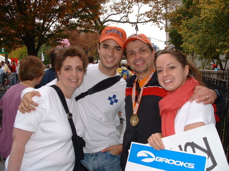 At end of 2003 NYC Marathon