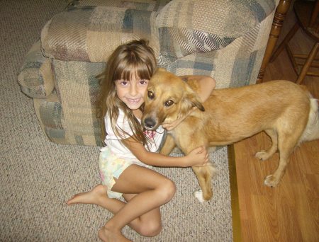 Gianna & our dog Chevy