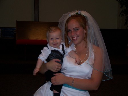 My daughter and grandson