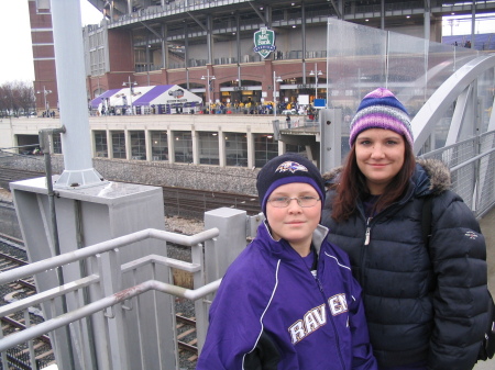 Jordan and Wife at Raven Football Game